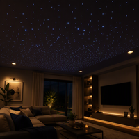 Moteur d'éclairage LED à fibres optiques RGB 5W pour plafond étoilé de salon avec télécommande