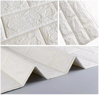 Panneaux muraux en mousse PE 3D géométriques, imperméables, adhésifs, pour la décoration de la maison, salon moderne