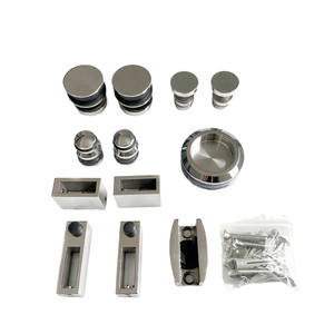 Juego de Herrajes para Puerta Corredera de Ducha de Acero Inoxidable Moderno FYL con Sistema de Rodillos Silenciosos para Baño - Product Image 1