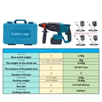 Marteau perforateur rotatif sans fil 3-en-1 26 mm de qualité industrielle, batterie lithium 21V sans balais, portable pour béton et maçonnerie