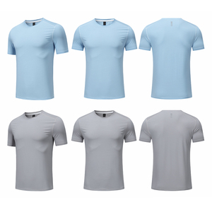Camisetas Deportivas Transpirables Personalizadas, Camisetas de Cuello Redondo de Secado Rápido para Hombre, Camisetas de Gimnasio de Manga Corta, Ajustadas, para Fitness Muscular - Product Image 3