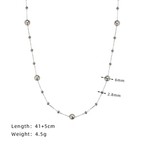 New Pearl <b>Necklace</b> Fashion Jewelry Women's Accessories Jewelry Glass Acrylic Pearl <b>Necklace</b> Women's Stacked <b>Necklace</b> - Product Image 3