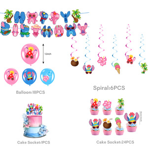 Decoración de Fiesta de Cumpleaños con Temática de Bebé Monstruo Experimento 626, Artículos para Fiesta de Primer Cumpleaños para Niños y Niñas, Globos de la Selva - Product Image 6