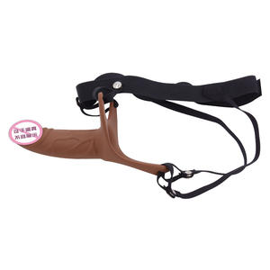 中空シリコンストラポンディルド男性用ペニスポンプ拡張ストラップ付き振動ストラップ付きペニスエクステンダーハーネス付き - Product Image 4