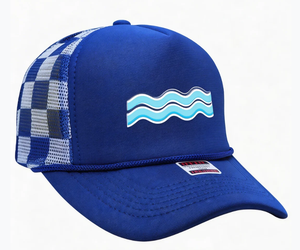 High Quality OEM Trucker Rope Hats Wholesale 5 Panel Mesh Embossed Trucker Hat With Cord - Product Image 1