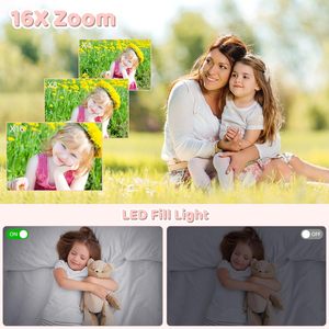 FHD 4K 58MP Digital kamera mit 2,88 "IPS-Bildschirm 16X Zoom, Makro modus, 20 kreative <span class=keywords><strong>Filter</strong></span> - Product Image 4