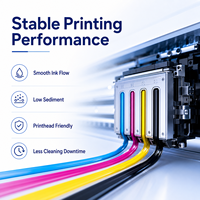 Encre éco-solvant pour têtes d'impression Epson I3200 E1 I1600 E1, 1L CMYK pour impression grand format et signalétique