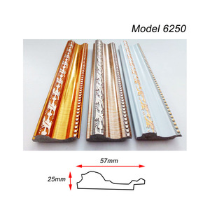 Venta al por mayor de molduras de marco de PS blancas y plateadas para iglesias molduras para <span class=keywords><strong>enmarcar</strong></span> cuadros dorados a granel - Product Image 2