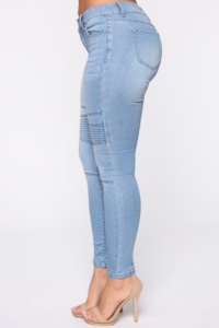 <strong>Women</strong> Skinny Casual <strong>Slim</strong> Fit Biker <strong>Jeans</strong> Ladies Motorcycle <strong>Jean</strong> - Product Image 5