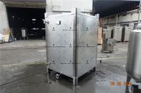 Réservoir de stockage IBC personnalisé en acier inoxydable conteneurs chimiques avec jauge de niveau à rabat à vendre