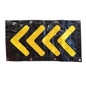 traffic car flashing arrow sign direction led chevron