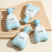 Bouteille en plastique transparente de 260 ml pour dentifrice, nouvelle conception personnalisée en usine, pour liquides