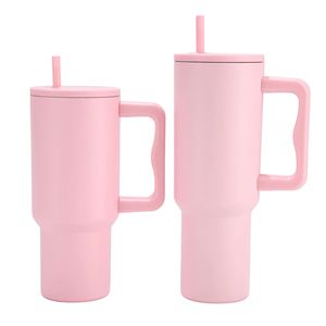 <b>40oz</b> H4.0 <b>Handle</b> Travel Car Mug Vacuum <b>Tumbler</b> Lid Straw Non-Slip ODM OEM Custom Color - Product Image 4