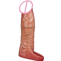 Manchon vibrant réaliste pour pénis, 9 modes de vibration, extenseur de pénis électrique, jouet sexuel pour adultes en silicone télécommandé.