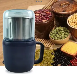 Electric Portable Mini Automatic machine Dry Herb Spice Peanut Corn beans Grains Coffee Beans Mill Grinder