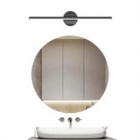 Lámpara de Pared LED de Hierro, Diseño Minimalista, Estilo Nórdico Moderno, Simple y Elegante, Iluminación Decorativa Dorada y Negra, Regulable, para Pared de Habitación
