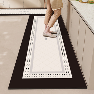 Support abstrait personnalisé 150cm Accessoires Imperméable Anti Fatigue Sol Tapis de cuisine moderne - Product Image 4