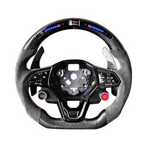 定制碳纤维方向盘，适用于大众高尔夫 R <span class=keywords><strong>GTI</strong></span> GTS GTD GTE Polo <span class=keywords><strong>GTI</strong></span> MK5 MK6 和 Mk7 汽车方向盘 - Product Image 3