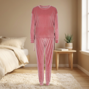 Ensemble de survêtement décontracté deux pièces léger pour homme, personnalisé OEM, avec pantalon de survêtement orné de strass et sweat à capuche imprimé - Product Image 3