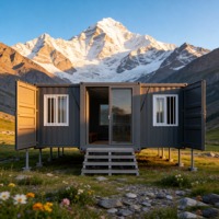 Maison conteneur modulaire préfabriquée pliable, petite maison préfabriquée, 20 pieds, 40 pieds, pour l'Australie, directement de l'usine