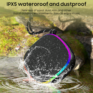 ลำโพงไร้สายกันน้ำ IPX5ไฟ LED สีสันสดใสลำโพง BT5.3แบบพกพาขนาดเล็กอุปกรณ์เสริมด้านเสียง - Product Image 6