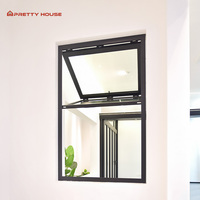 Fenêtres pliantes verticales en aluminium et verre trempé Prettyhouse Push up Fold up pour maison et résidence
