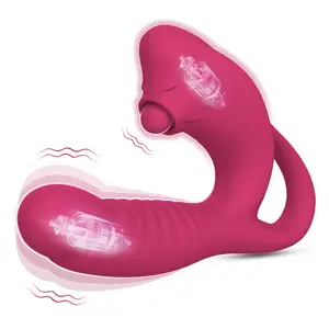 Female Masturbation Wearing dressed Vibration dildo Flirting Tongue Licking sex toys for woman