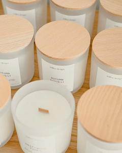 Vela Aromática de Cera de Soya Orgánica Personalizada LANJO en Frasco de Vidrio con Tapa de Madera, Hecha a Mano, para Decoración del Hogar, Regalo para el Día del Padre - Product Image 4