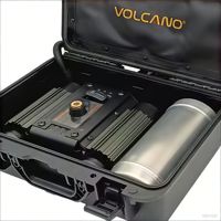 Compresseur d'air portable à gonflage rapide, robuste, à double cylindre, sans huile, gonfleur de pneus automatique avec réservoir d'air de 2,5 L