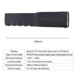 Sc8108 Elektrische Spanning Lengte Draagbare <span class=keywords><strong>Lcd</strong></span> Display Ultrasone Waterstroom Meter Rj45 Lan Netwerkkabel <span class=keywords><strong>Tester</strong></span> - Product Image 3