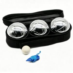 Ensemble de jeu de sport d'extérieur personnalisé, conçu en usine, 3 ou 6 boules de pétanque en acier de haute qualité, en promotion - Product Image 2