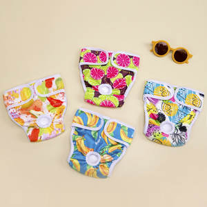 Celana sanitasi anjing peliharaan, celana keamanan Teddy, celana menstruasi untuk anjing Perempuan periode fisiologis dengan pola buah - Product Image 3