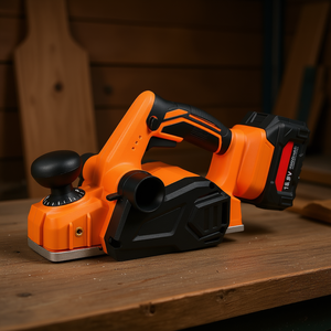 Raboteuse à bois électrique sans fil 18V à batterie lithium, moteur sans balais 4.0 Ah, largeur de coupe 3-1/4 pouces, profondeur réglable, outil de bricolage - Product Image 2