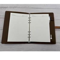 Agenda intelligent A5 innovant avec batterie externe portable 8000 mAh, couverture en cuir PU, sorties Type-C/USB, câble de charge inclus