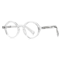 Vente en gros de lunettes de soleil rétro rondes TR CP anti-lumière bleue pour femmes et hommes, plusieurs couleurs, lunettes optiques tendance
