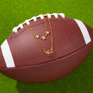 Collar con Colgante de Moda, Cadena Dorada, Dije de Estrella de Fútbol, Acero Inoxidable, Joyería para Mujer, Regalo, Accesorio Casual - Product Image 3