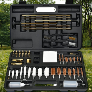 Bộ bàn chải vệ sinh đa năng tốt nhất, kích thước 9mm, chất liệu đồng thau và nylon, kèm giá đỡ ống ngắm, dùng được cho tất cả các cỡ nòng và săn bắn - Product Image 4