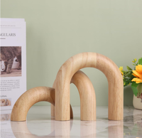 Arche en bois moderne personnalisable FSC, décoration d'intérieur, design Art Déco avec couleur personnalisée pour les occasions d'anniversaire, de rentrée scolaire