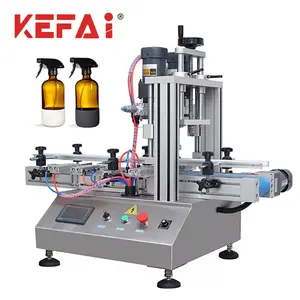 KEFAI Desktop Automatic Plastic Round Spray Bottle Screw Capping Machine For Small Business