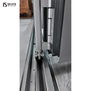 Porte pliante en aluminium à rupture de pont thermique avec grand panneau vitré, design moderne, étanche pour chambre et villa, intérieur/extérieur - Product Image 4