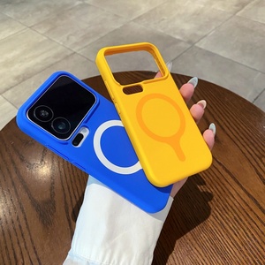 เคสโทรศัพท์ซิลิโคนเหลวแม่เหล็กแฟชั่น สำหรับ Xiaomi 17 Pro Max 14 15 Pro รองรับการชาร์จไร้สาย ป้องกันแรงกระแทก ฝาหลังป้องกัน - Product Image 5