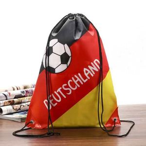 Promotional Customized Logo Durable Draw String Bags Sports Gym Waterproof <b>Drawstring</b> <b>Backpack</b> Bag for Soccer Match Fan Gift - Product Image 3