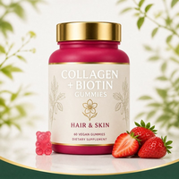 Gummies au collagène et à la biotine pour la beauté des cheveux, de la peau et des ongles