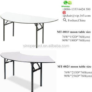 Sinoperfect <b>Folding</b> Half Moon Banquet <b>Table</b> Furniture Wedding Restaurant Foldable Hotel Party Banquet <b>Table</b> Wedding - Product Image 5