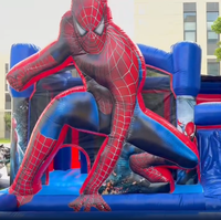 Gonflable Commercial Spider Man Bouncy Bouncer Spider Man Moonwalk Spider Man Jumping Castle Bounce House