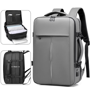 Sac à dos pour ordinateur portable de voyage d'affaires, extensible, grande capacité, imperméable, avec port USB, pour <span class=keywords><strong>le</strong></span> travail au bureau, les séjours de nuit et les <span class=keywords><strong>week</strong></span>-ends - Product Image 1