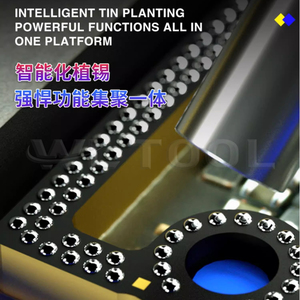 Piattaforma di posizionamento magnetico MECHANIC IBGA-12 per la riparazione di schede madri BGA a doppio strato di telefoni cellulari, stencil per iPhone - Product Image 4