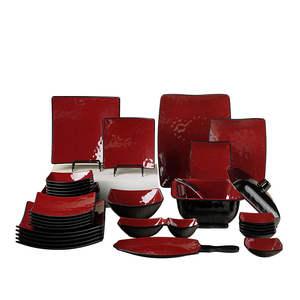 Ensemble de table en mélamine multicolore-<span class=keywords><strong>Vaisselle</strong></span> en mélamine de couleurs assorties avec assiettes en mélamine colorées, accepte les commandes de gros et OEM - Product Image 5