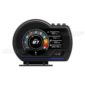 อินเทอร์เฟซจอแสดงผลรถยนต์ Universal Car 9 ระบบคู่ HUD OBD GPS พร้อมระบบนำทาง วัดความเร็ว ระบบเตือนความเร็วเกินกำหนด - Product Image 6