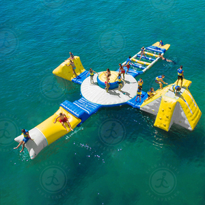 Parque Acuático Inflable Gigante en Oferta, Parque Acuático Flotante Comercial Azul Nuevo en Venta, con Certificación TUV CE - Product Image 6